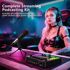 Podcast Equipment Bundle, Audio Mixer - Image 2