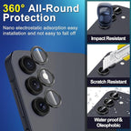 for Samsung Galaxy A16 Camera Lens Protector, Individual Metal Ring Tempered - Image 3