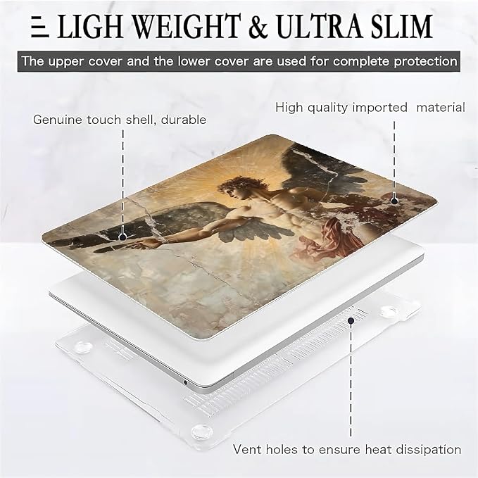 Compatible with MacBook Air 13.3 13.6 Inch Case 2022 2021 2020 2019 Plastic - Image 2