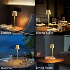 2 Pack Rechargeable Table Lamps, Outdoor Table Lights, Waterproof, Portable - Image 2