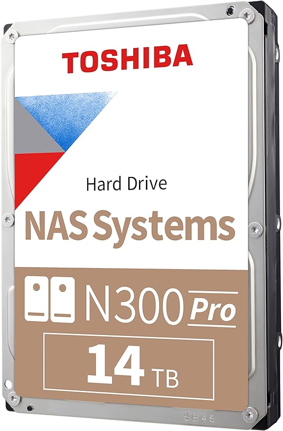 Toshiba N300 PRO 14TB Large-Sized Business NAS 3.5-Inch Internal Hard Drive by Toshiba