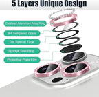 AGVEE 3+3 6 Pack for iPhone 16 Pro 6.3" / 16 Pro Max 6.9" Camera Lens Cover - Image 7