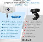 Webcam 1080P for PC, Eye Contact Webcam for Desktop Computer - Image 5