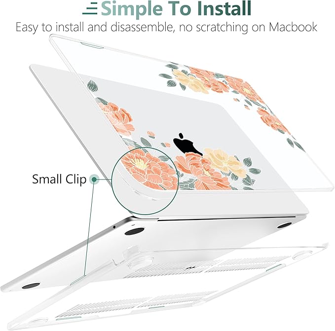 TWOLSKOO Compatible with M4 MacBook Air 13.6 inch Case 2025-2022 Release M4 - Image 3