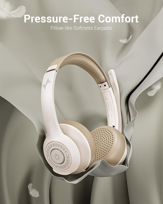 Wireless Headset with AI Noise Cancelling Microphone Bluetooth Headset - Image 4