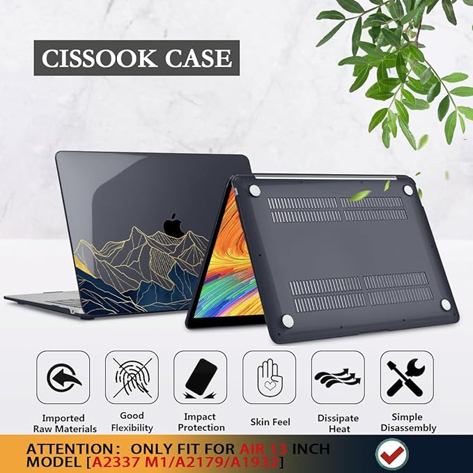CISSOOK for MacBook Air 13 Inch Case A2337 M1 A2179 A1932 Model 2021-2018 - Image 6