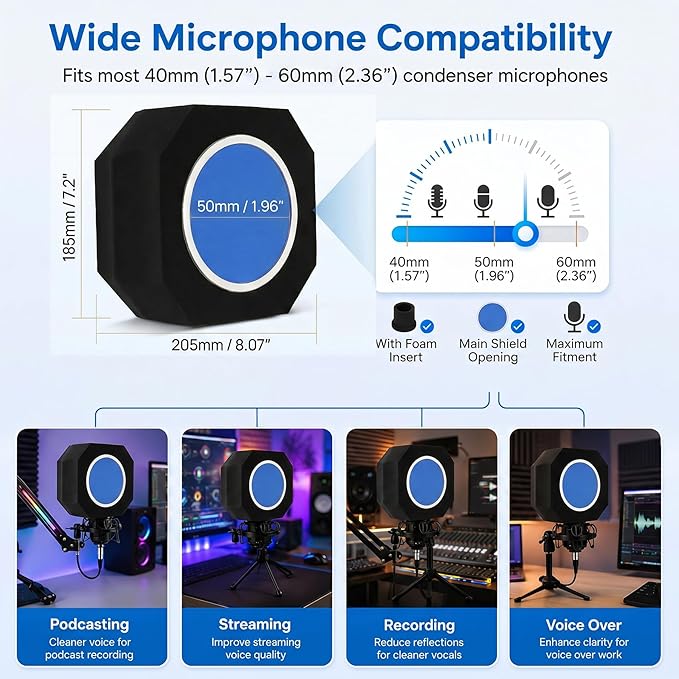 Professional Microphone Isolation Shield - Image 7