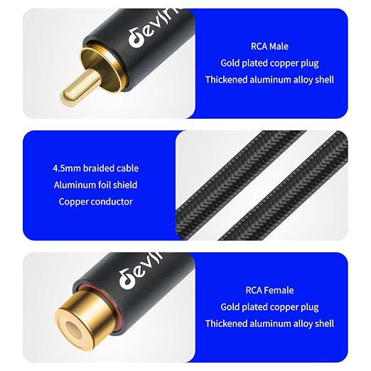 Devinal RCA Extension Cable - Image 3