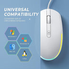 Seenda Wired RGB Backlit Optical LED Mouse - Image 7
