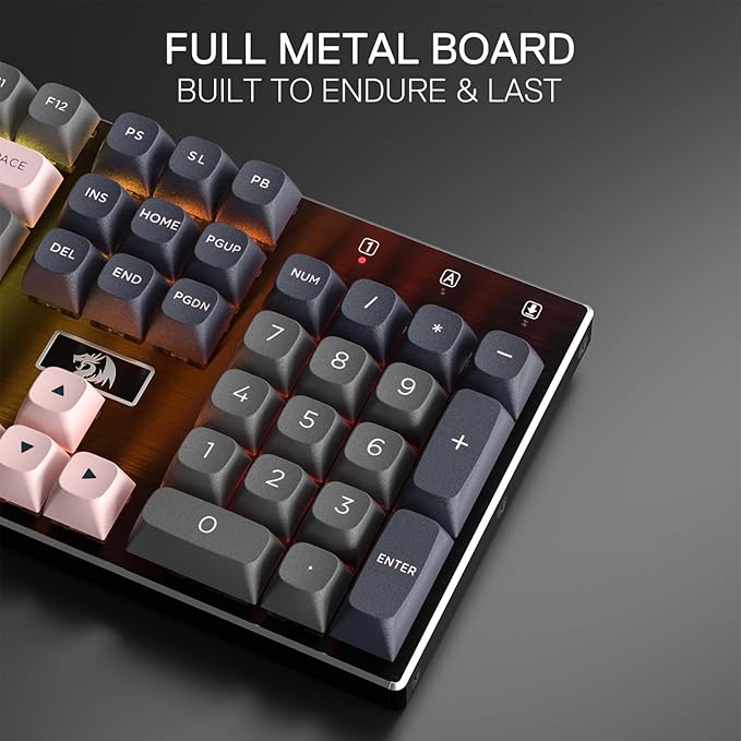 Redragon K556 SE Wired Gaming Keyboard, 104 Keys Hot-Swap Mechanical Keyboard - Image 3