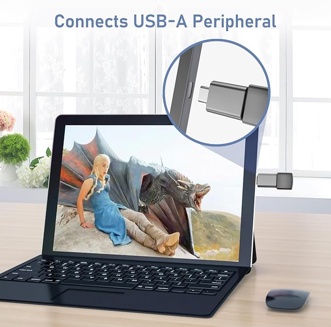 Basesailor USB C to USB Adapter 3 Pack, USBC Male to A Female 3.0 OTG MacBook - Image 5