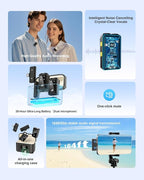 PQRQP Wireless Microphone for iPhone, Dual Microphones 20 H Battery Life - Image 5