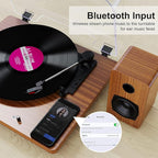Record Player for Vinyl with 30W Speakers Upgraded，3-Speed can Play - Image 2