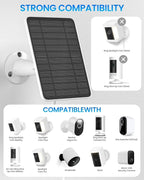 5W Solar Panel for Ring Camera, Solar Panel Charger Compatible - Image 2