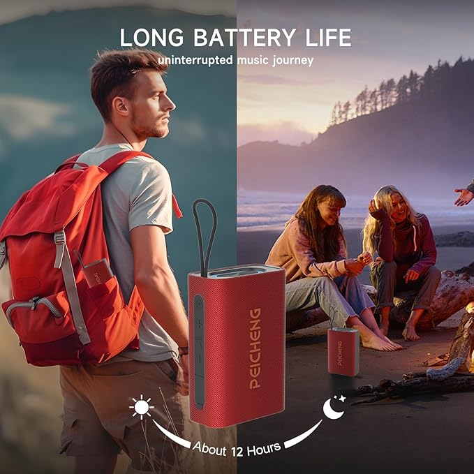 Speaker, Portable Wireless Bluetooth Speakers, Waterproof Loud Stereo Sound - Image 2