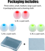 Silicone Replacement Earbud Tips Earbud Caps Fit Most in-Ear Earbuds Headphone - Image 7