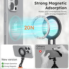 VRIG MG-28 Magnetic Phone Tripod Mount, 1/4" Thread Cold Shoe 360° Rotation - Image 4