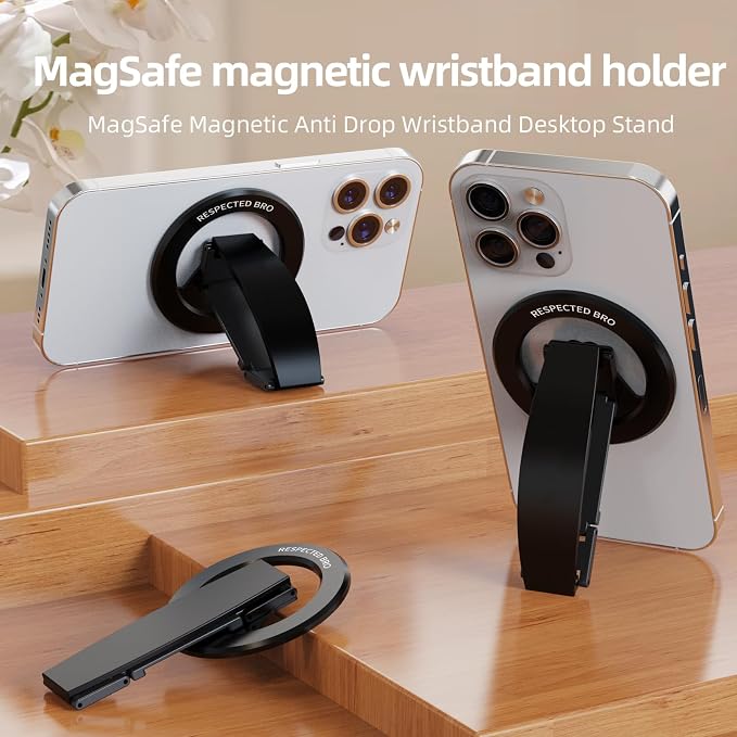 Magnetic-Phone-Grip-Stand, Magnetic Phone Ring Holder Kickstand - Image 2