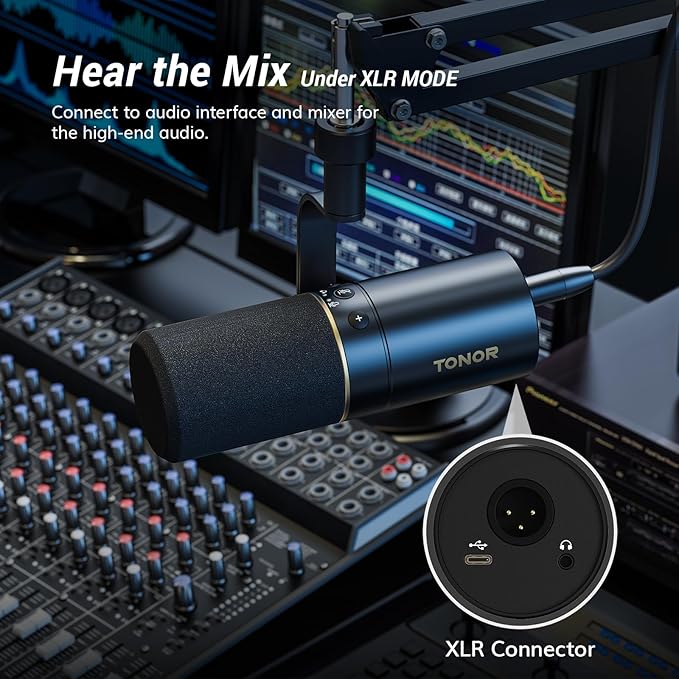 TONOR Dynamic Microphone, XLR/USB Microphone - Image 5