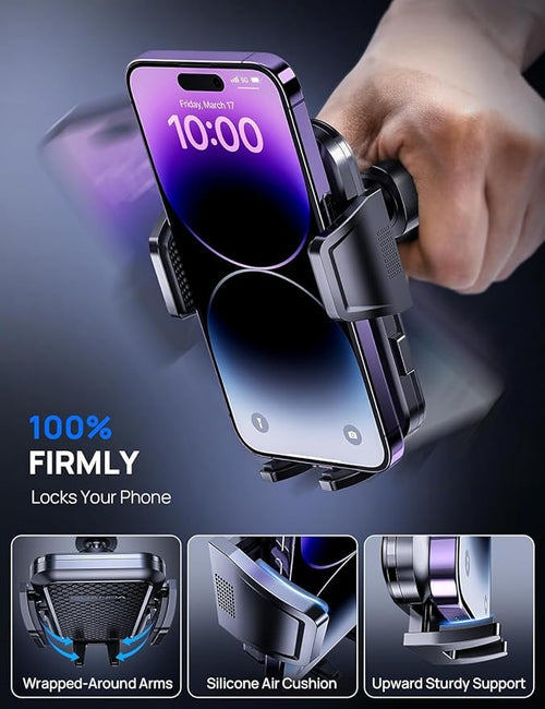 3-in-1 Car Phone Holder, Strong Suction Phone Mount - Image 2
