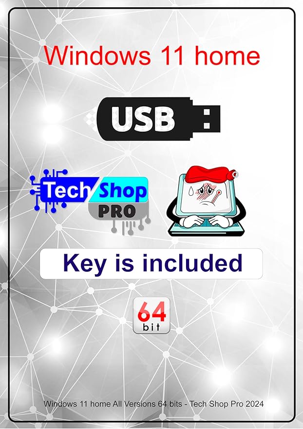 Tech-Shop-pro Compatible with install Key Included USB by Unknown