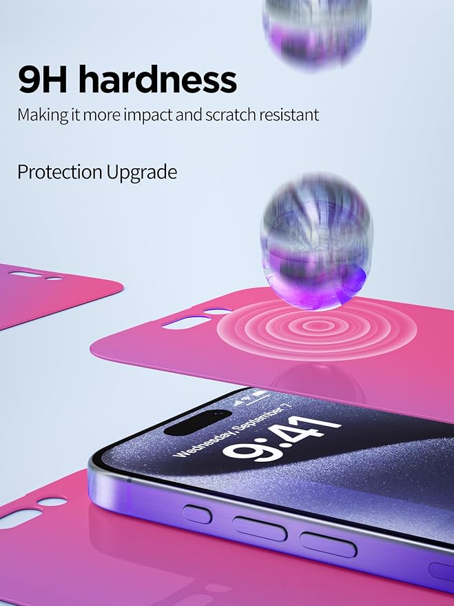 Compatible for iPhone 14 Pro Privacy Screen Protector Tempered Glass 6.1 Inch - Image 4