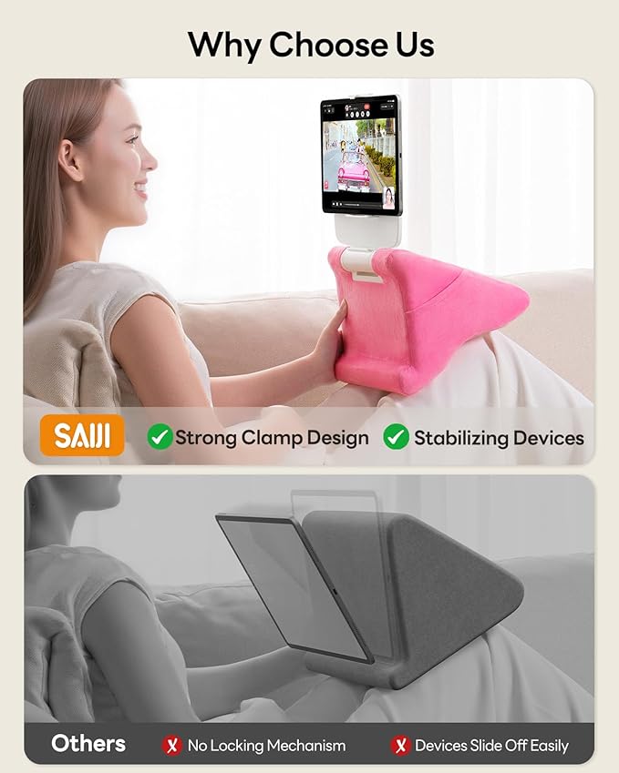 SAIJI Tablet Kindle Stand Pillow - Image 3