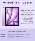 Compatible with iPad Air 11 Inch & Air 5th/Air 4th Generation Case with Keyboard - Image 2