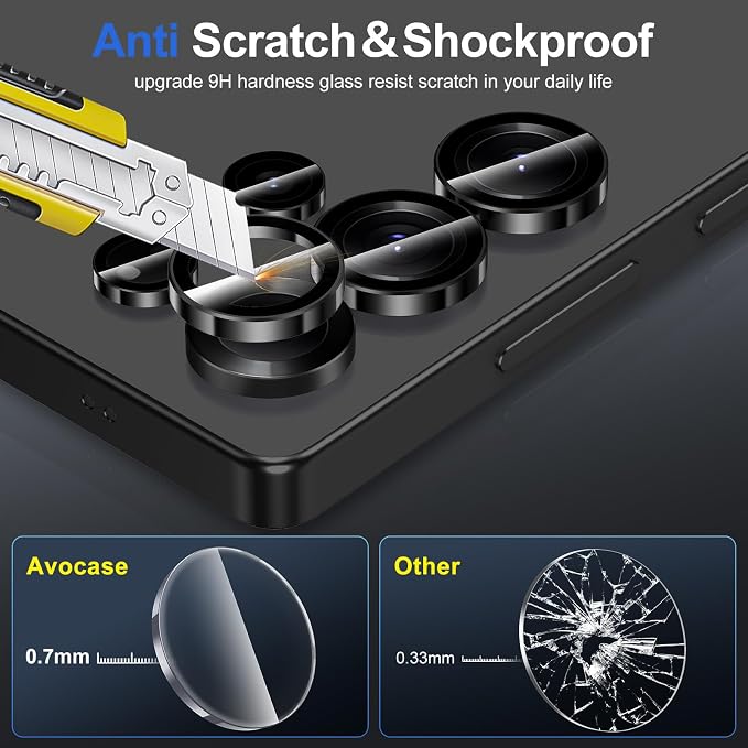 for Samsung Galaxy S25 Ultra Camera Lens Protector, Individual Metal Ring - Image 3