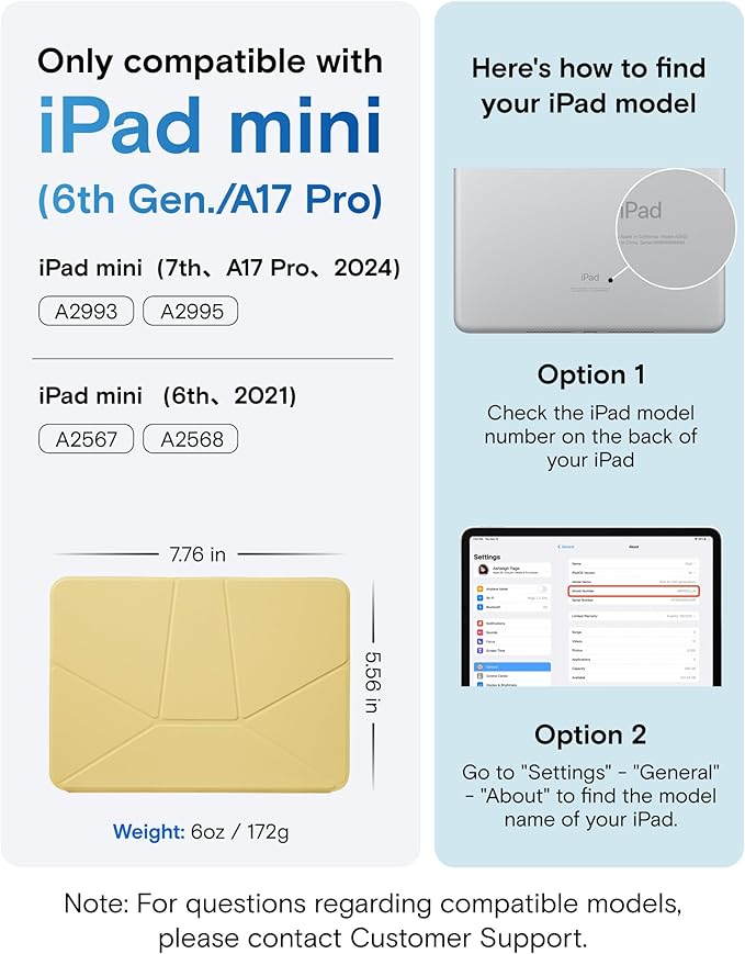MOFT Dynamic Folio Case for iPad mini 7 A17 Pro 2024 & iPad mini 6th A15 2021 - Image 2