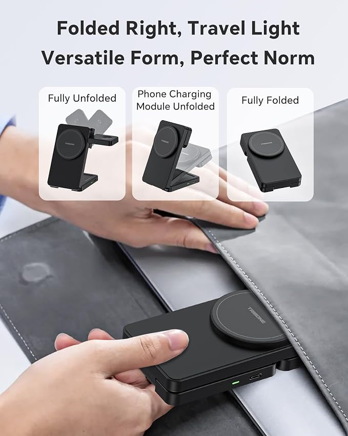 3 in 1 Charging Station for iPhone 16 15 14 13 12 Series, Wireless Charger for - Image 6