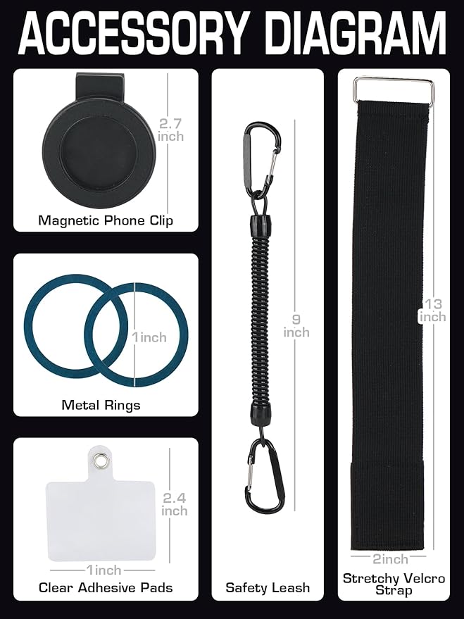 Magnetic Belt Clip Universal Wrist/Backpack Phone Holder Mount - Image 6