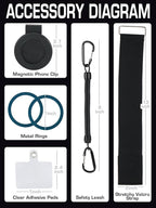 Magnetic Belt Clip Universal Wrist/Backpack Phone Holder Mount - Image 6