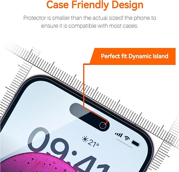 3Pack Screen Protector for iPhone 15Pro Max/iPhone 15Plus 6.7inch 9H+ Anti Blue - Image 4