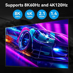 8K HDMI 2 Displayport KVM Switch 3 Monitors 2 Computers DP 1.4 8K 60Hz 4K 120Hz - Image 6
