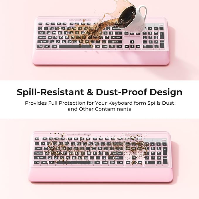 Silent Wireless Keyboard and Mouse Combo - Image 2