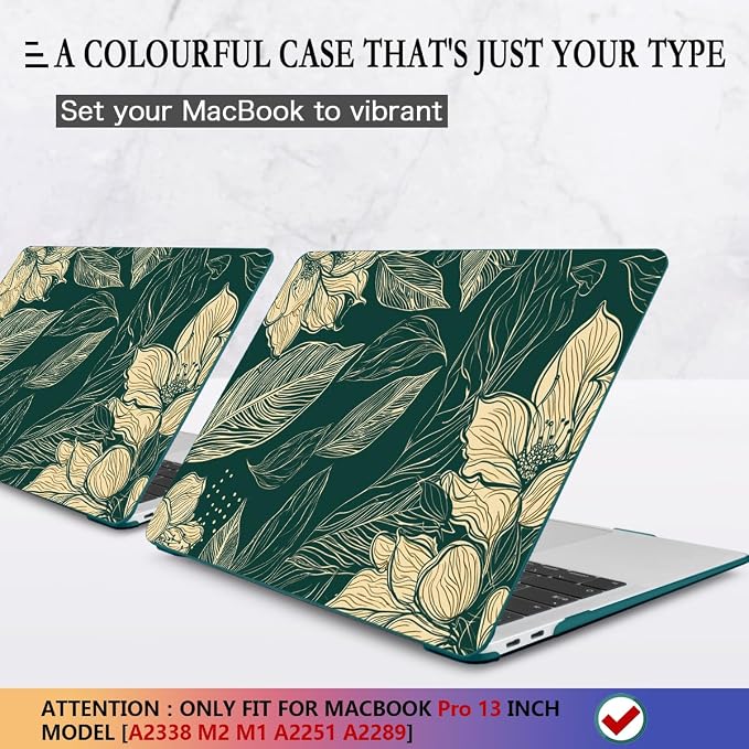 CISSOOK Compatible with MacBook Pro 13 inch Case 2025-2016 Release M2 M1 A2338 - Image 3