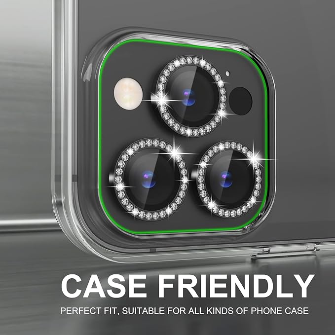 Choiche [3+1 for iPhone 14 Pro/iPhone 14 Pro Max Camera Lens Protector Bling - Image 4