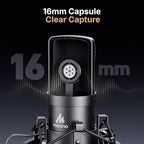 USB Microphone, MAONO 192KHZ/24Bit Plug & Play PC Computer Podcast Condenser - Image 4