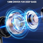 Wireless Bluetooth 5.4 Earbuds, Ear Buds LED Power Display Headphones 6D Stereo - Image 4