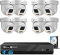 4COVR PoE PTZ Security Camera System 8 Channel 4K, 8X 8MP IP PTZ Camera Two Way by 4COVR