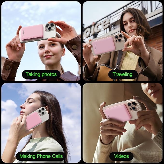 2025 Magnetic 15W Power Bank for iPhone, 5000mAh Magsafe Battery Pack - Image 8
