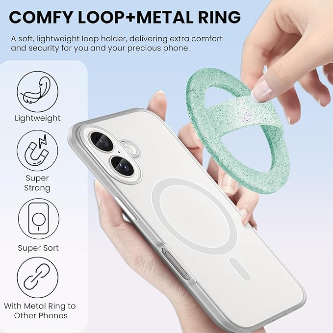 Magnetic Silicone Ring Grip Phone Holder, Loop Grip Phone Holder, Magnetic - Image 5