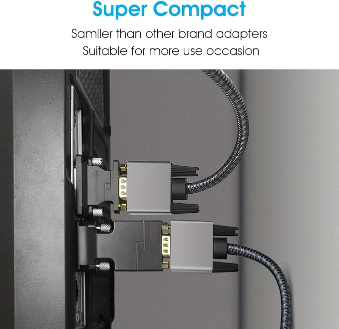 TECHTOBOX Active DVI to VGA Adapter, Uni-Directional DVI-D 24+1 to VGA - Image 4