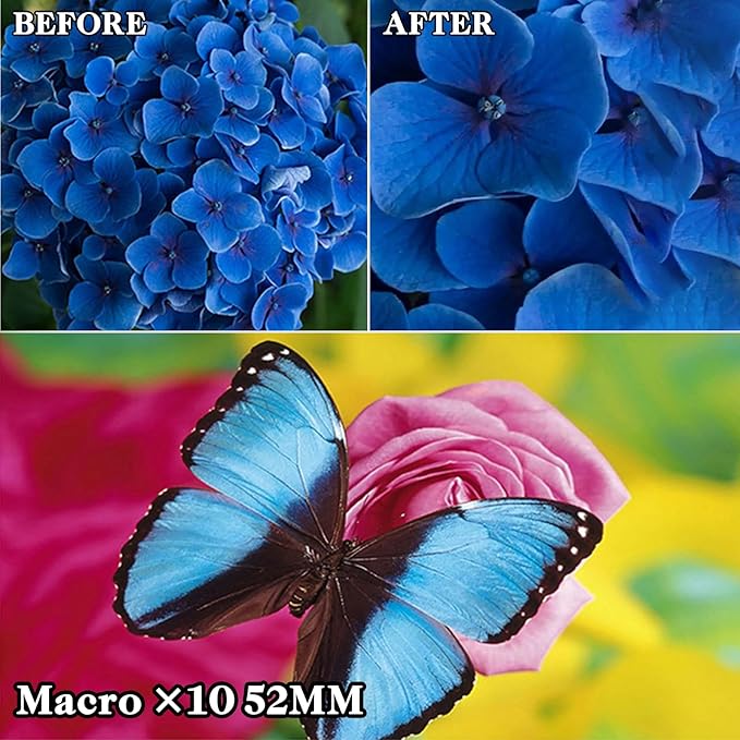 10 in 1 Cell Phone Camera Lens Kit, 52MM Clip-On CPL Phone Camera Lens Filter - Image 5