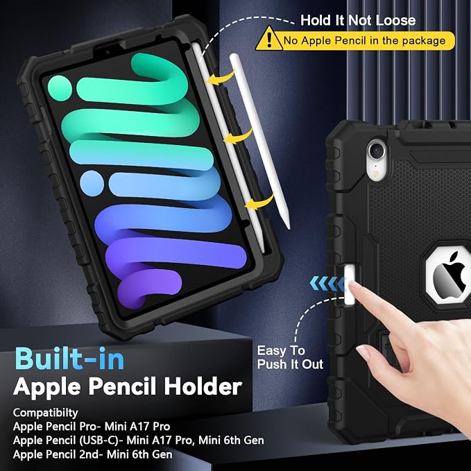 Grifobes Case for iPad Mini 7 2024 / Mini 6 2021 8.3 inch, Heavy Duty - Image 2