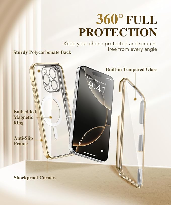 BERFY Magnetic for iPhone 16 Pro Max Case, Compatible - Image 3