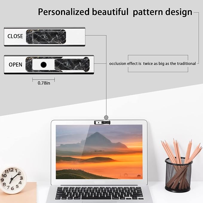 Webcam Cover, 3 Pieces, Laptop Camera Cover, Privacy Shielding Capacity is - Image 5