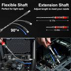 STREBITO 144-Piece Upgraded Electric Screwdriver, Max 0.7 N.m, 120 Magnetic Bits - Image 8