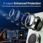 X-it Camera Lens Protector for Samsung S25, 9H Tempered Glass, Independent - Image 4